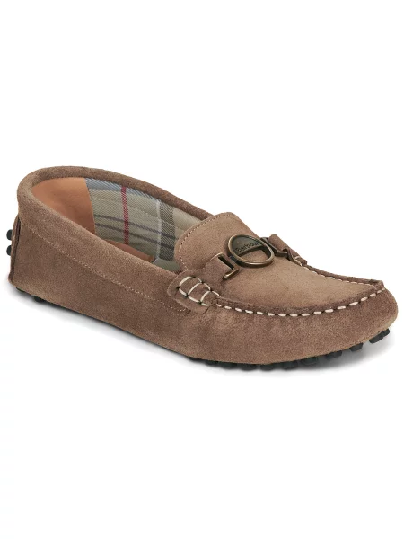 Pantofi Barbour din piele bej
