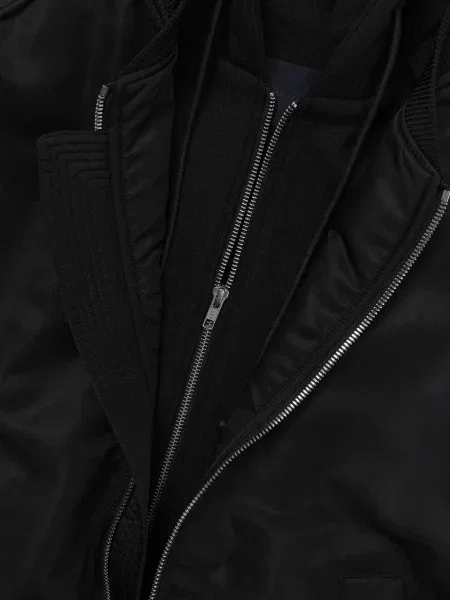 Bomber bunda Juun.j s kapucí černá