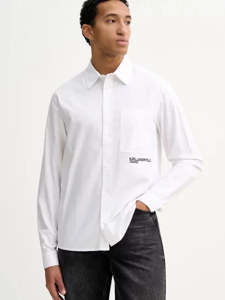 Риза Karl Lagerfeld Jeans бяло