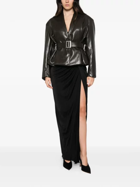 Fustă Balmain drapată negru