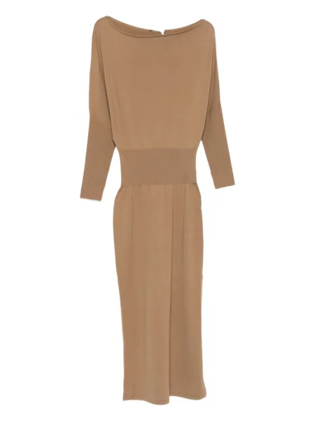 Rochie midi Simkhai până la genunchi de costum maro