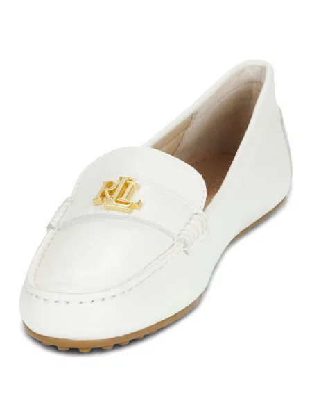 Mokasíny Lauren Ralph Lauren biela