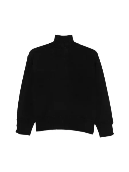 Sweter Alpha Studio wełniany czarny
