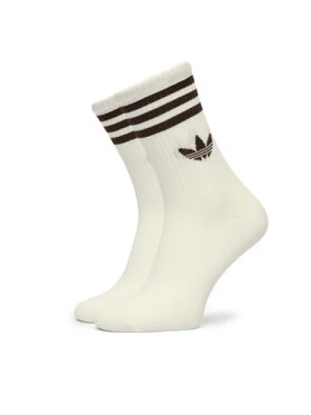 Pruhované ponožky Adidas Originals biela