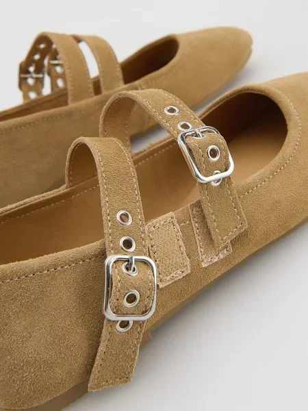 Замшевые балетки Reserved