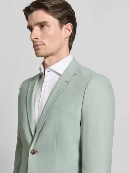 Marynarka garniturowa o kroju slim fit z dodatkiem wełny Model SLIM-NEIL' Selected Homme