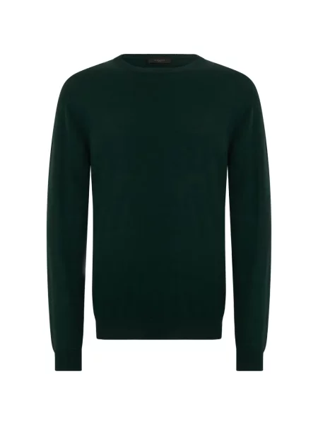 Pulover Slowear cu decolteu rotund verde