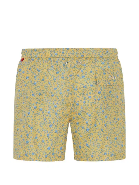 Slip de baie Kiton cu imagine cu cordon galben