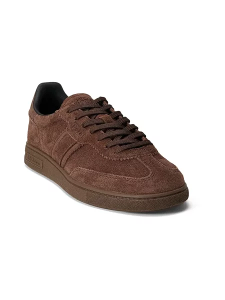 Sneakersy Polo Ralph Lauren zamszowe brązowe