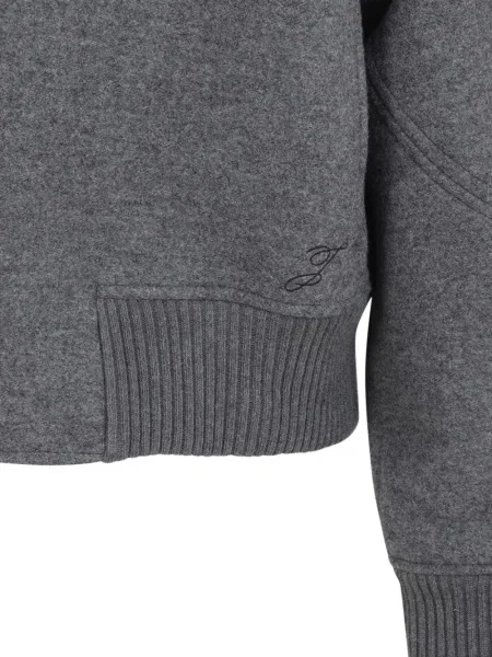 Geacă bomber Jacquemus de lână gri