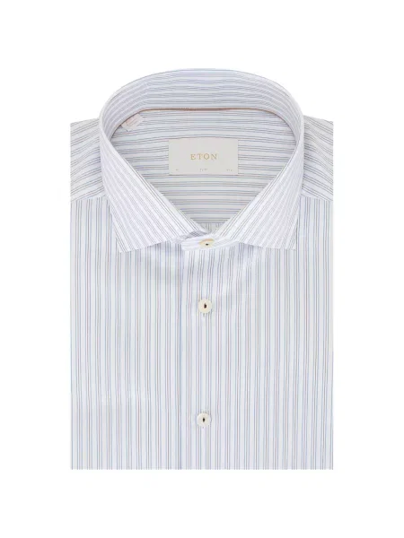 Риза Eton на райета бяло