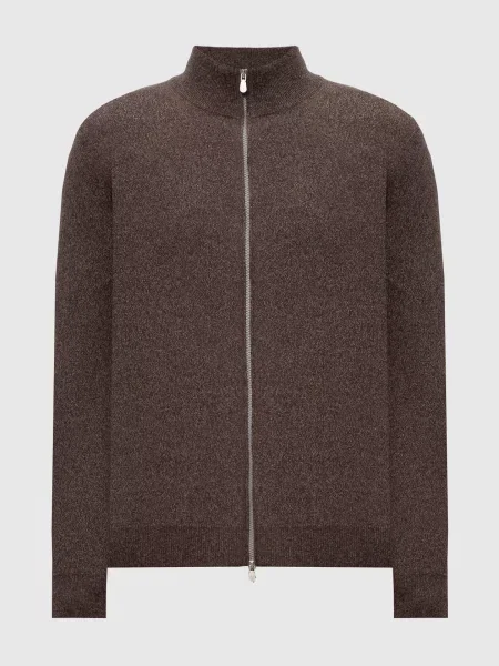 Кардиган з кашеміру Brunello Cucinelli коричневий