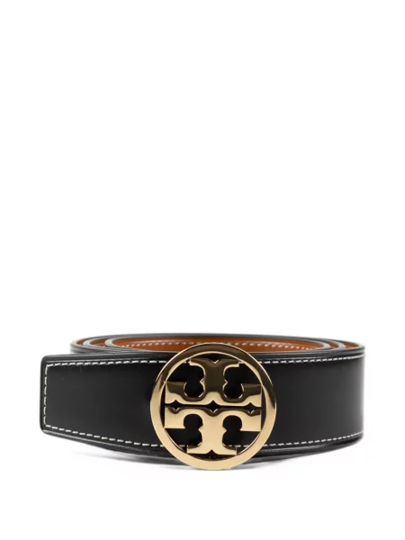 Cu centură reversibil curea Tory Burch din piele negru