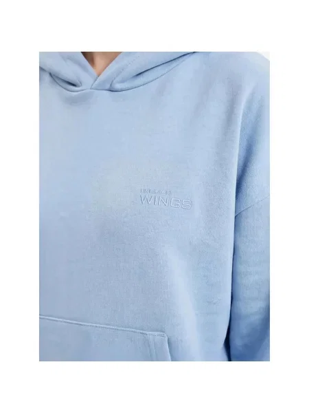 Bluza oversize UNLEASH WINGS PASTEL BLUE niebieska