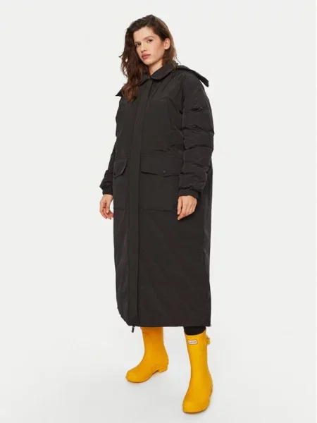 Hunter Демісезонний плащ чорний