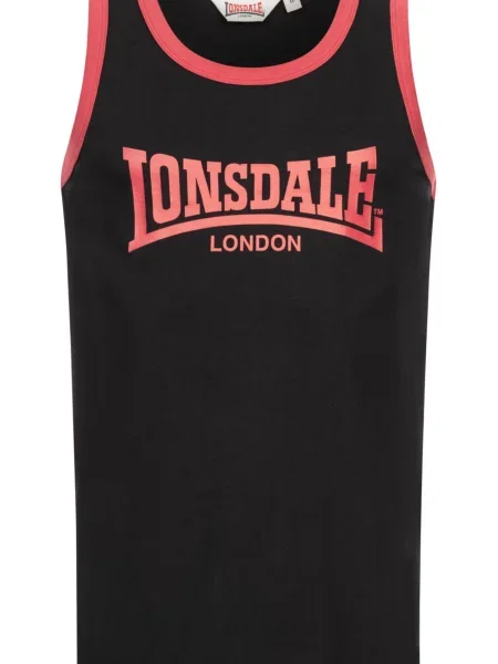 LONSDALE Tricou KNOCKAN roșu negru
