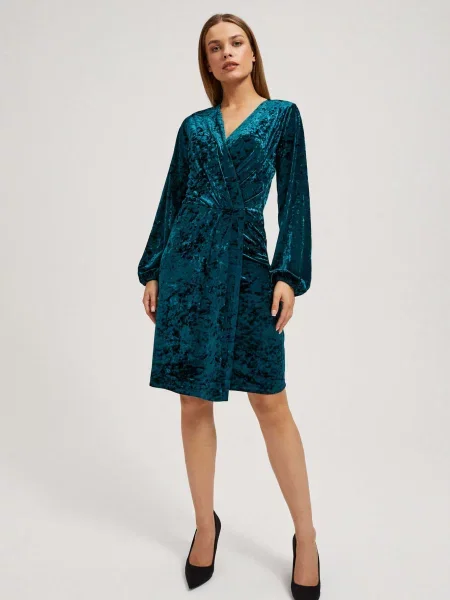 Rochie Marisse din velur negru