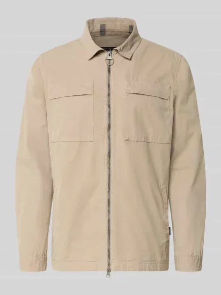 Kurtka koszulowa z czystej bawełny o kroju regular fit model GLENDALE' Barbour beżowa