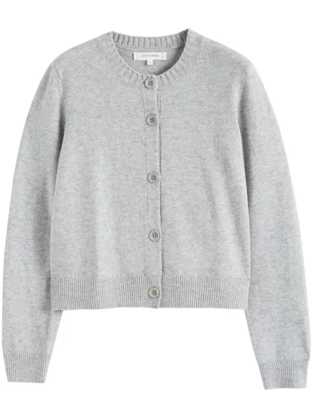 Cardigan Chinti & Parker cu decolteu rotund gri
