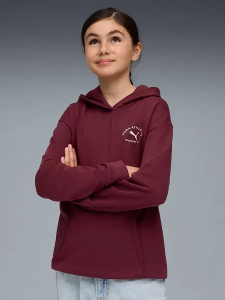 Дитяче Худі PUMA Class Relaxed Hoodie комбінований верх червоний