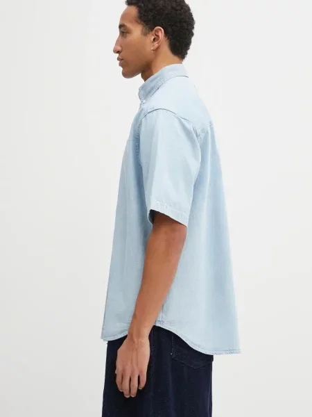 AAPE cămașă jeans Now cu guler button-down relaxed