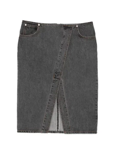 Fustă din denim Pushbutton gri