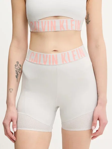 Calvin Klein Performance Tréninkové šortky šedé