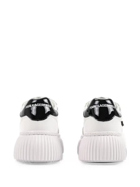 Маратонки Karl Lagerfeld с перли на платформе бяло