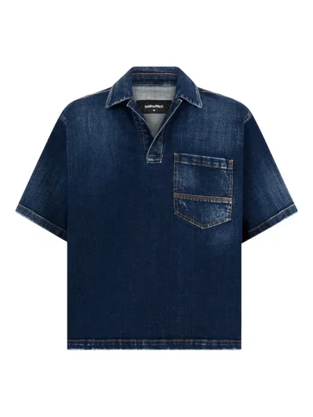 Tricou Dsquared2 scurt albastru