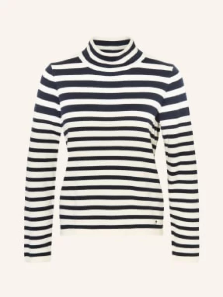 Brax Sweter Z Golfem Lesley blau biały