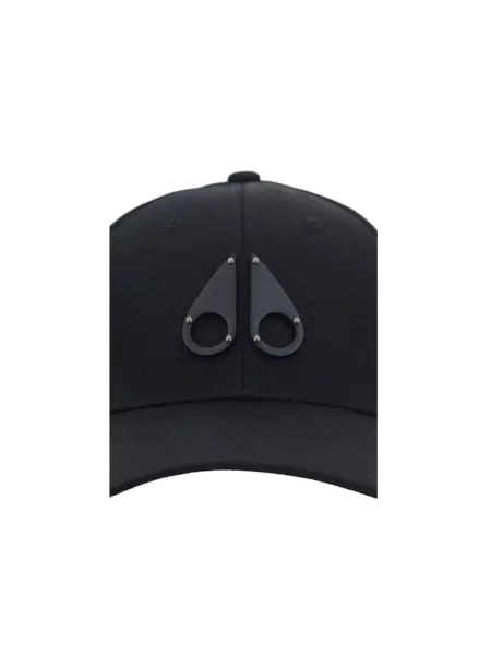 Czapka z daszkiem Moose Knuckles z logo czarna