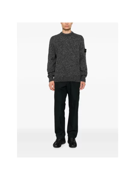 Sweter Stone Island z kamieniami szary