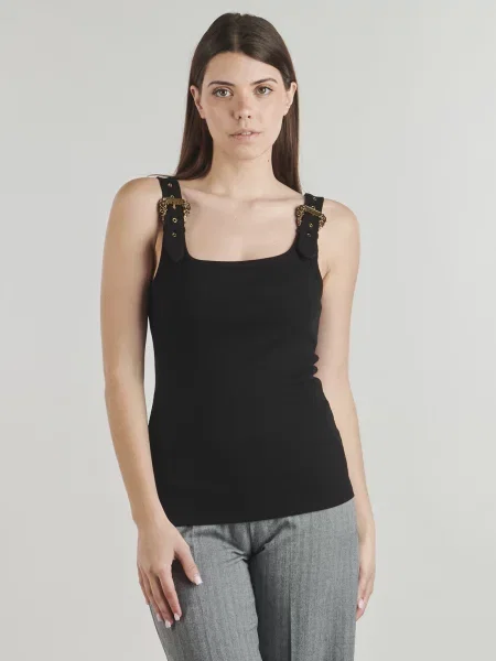 Top Versace Jeans Couture negru