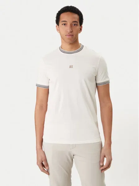 Armani Exchange T-Shirt beżowy