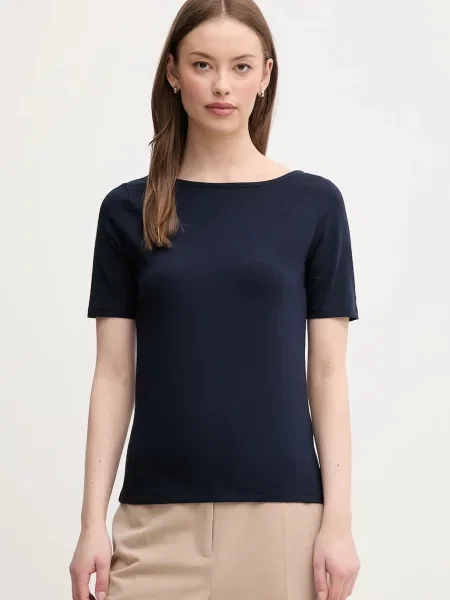 Тениска United Colors of Benetton дамска тъмносиньо