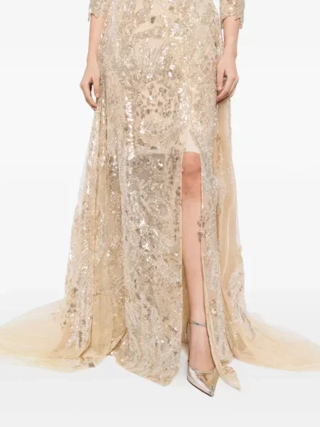 Rochie Saiid Kobeisy cu broderie de costum