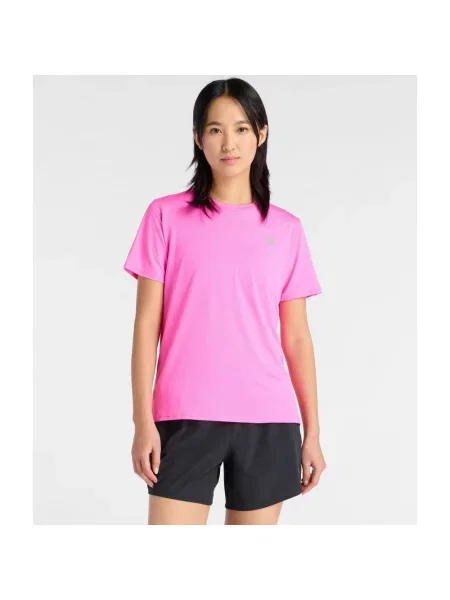 Koszulka New Balance Sports Essentials fuksja XS różowa