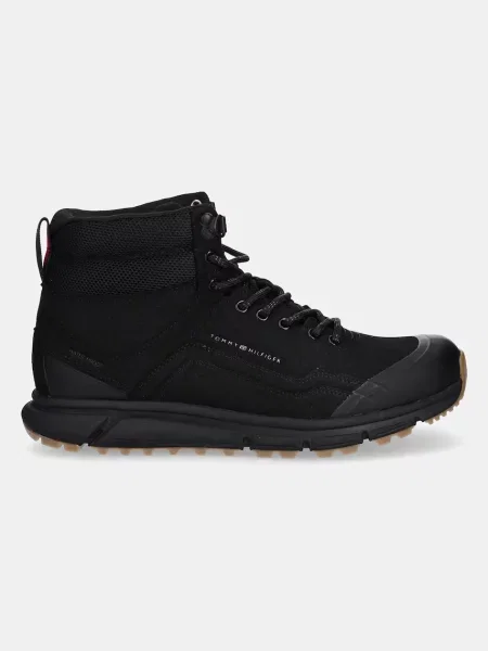 Παπούτσια Tommy Hilfiger OUTDOOR RUNNER HI WPM μαύρο