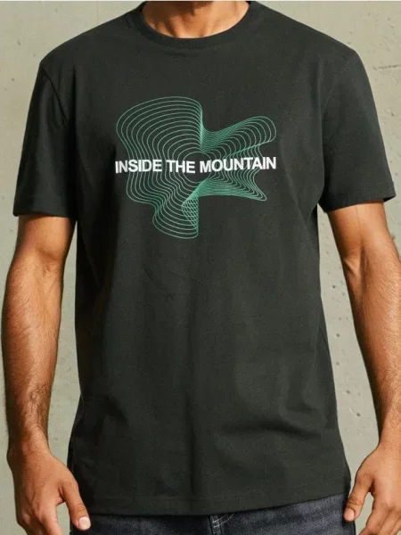 Sinsay koszulka z nadrukiem zielony