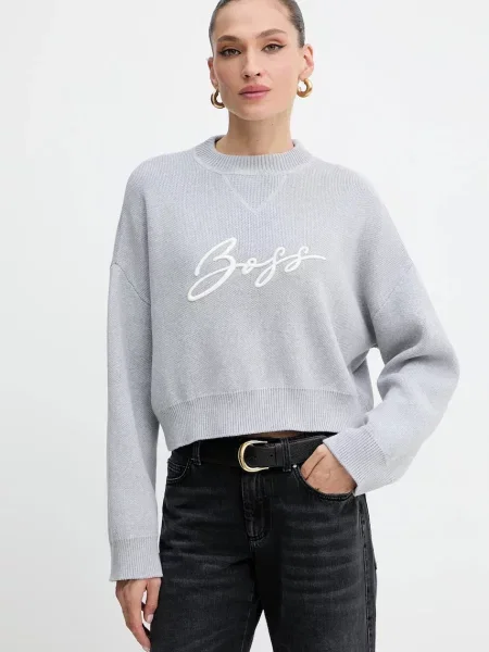 BOSS Orange pulover de gri