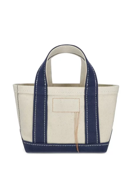 Geantă shopper Fortela din canvas alb