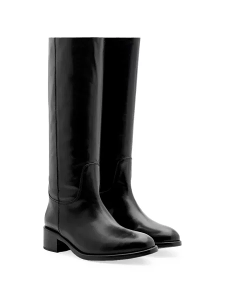 Botine Lottusse din piele negru