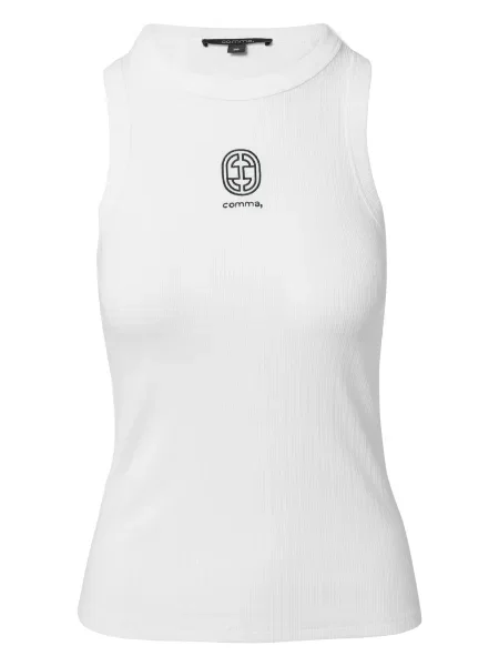 COMMA Top črna bela