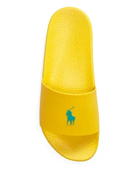 Polo Polo Ralph Lauren z twillu do kolan plisowane żółte