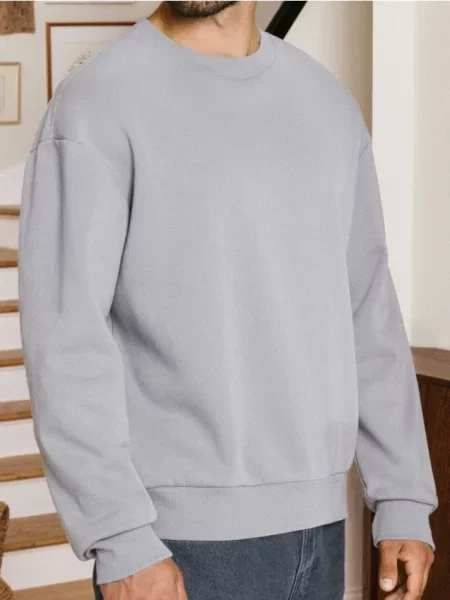 Sinsay Bluza basic comfort fit szary