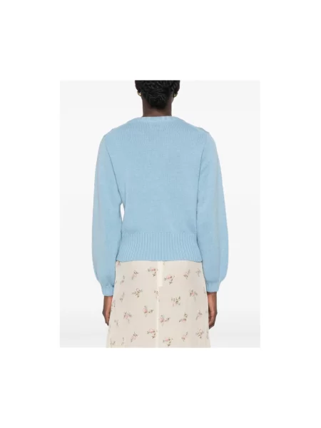 Sweter Allude z kaszmiru niebieski