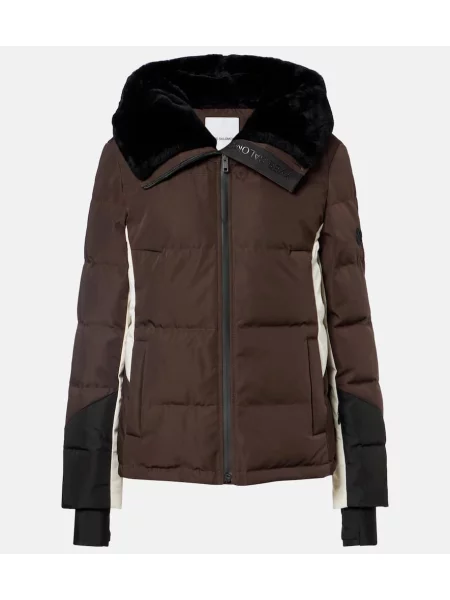 Kurtka puchowa Yves Salomon brązowa