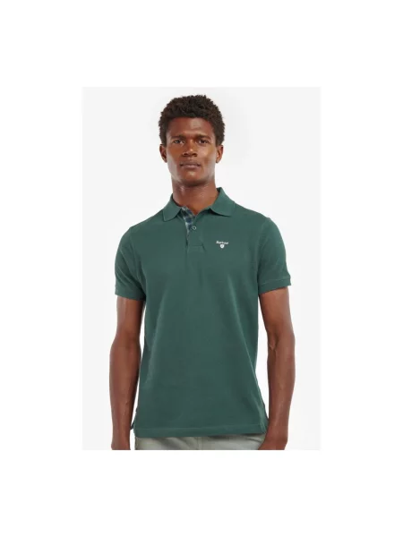 Barbour polo Tartan Pique Polo zielona