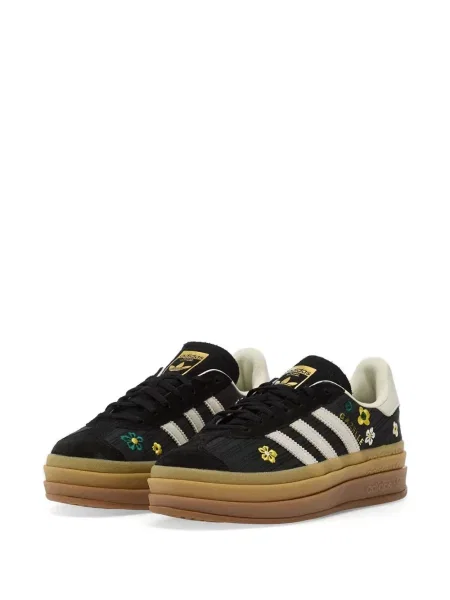 Τρέξιμο fleece μπλούζα Adidas με λαιμόκοψη v μαύρο