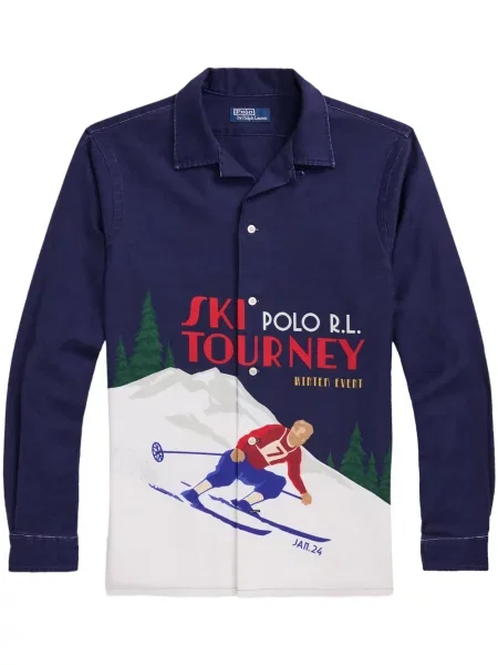Vlněné dvouřadé polotričko Polo Ralph Lauren s autogramem zelené
